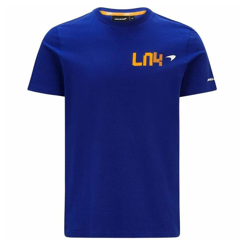 2021 McLaren Mens Lando Norris NO4 Tee (Blue)