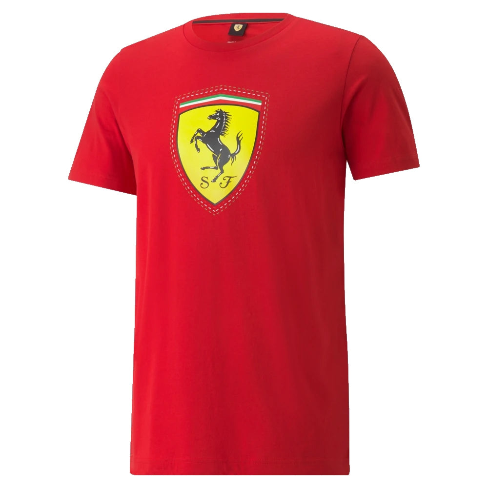 2022 Ferrari Race Colored Big Shield Tee (Red)_0