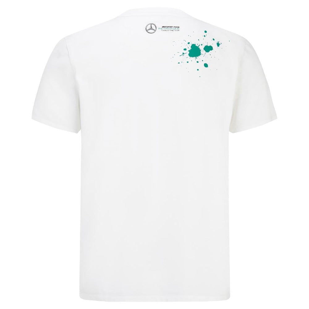 2022 Mercedes George Russell #63 T-Shirt (White) (Your Name)_4