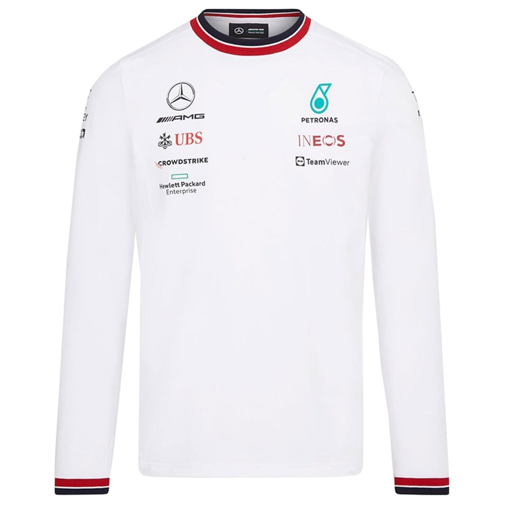 2022 Mercedes Team LS Driver Tee (White)_0
