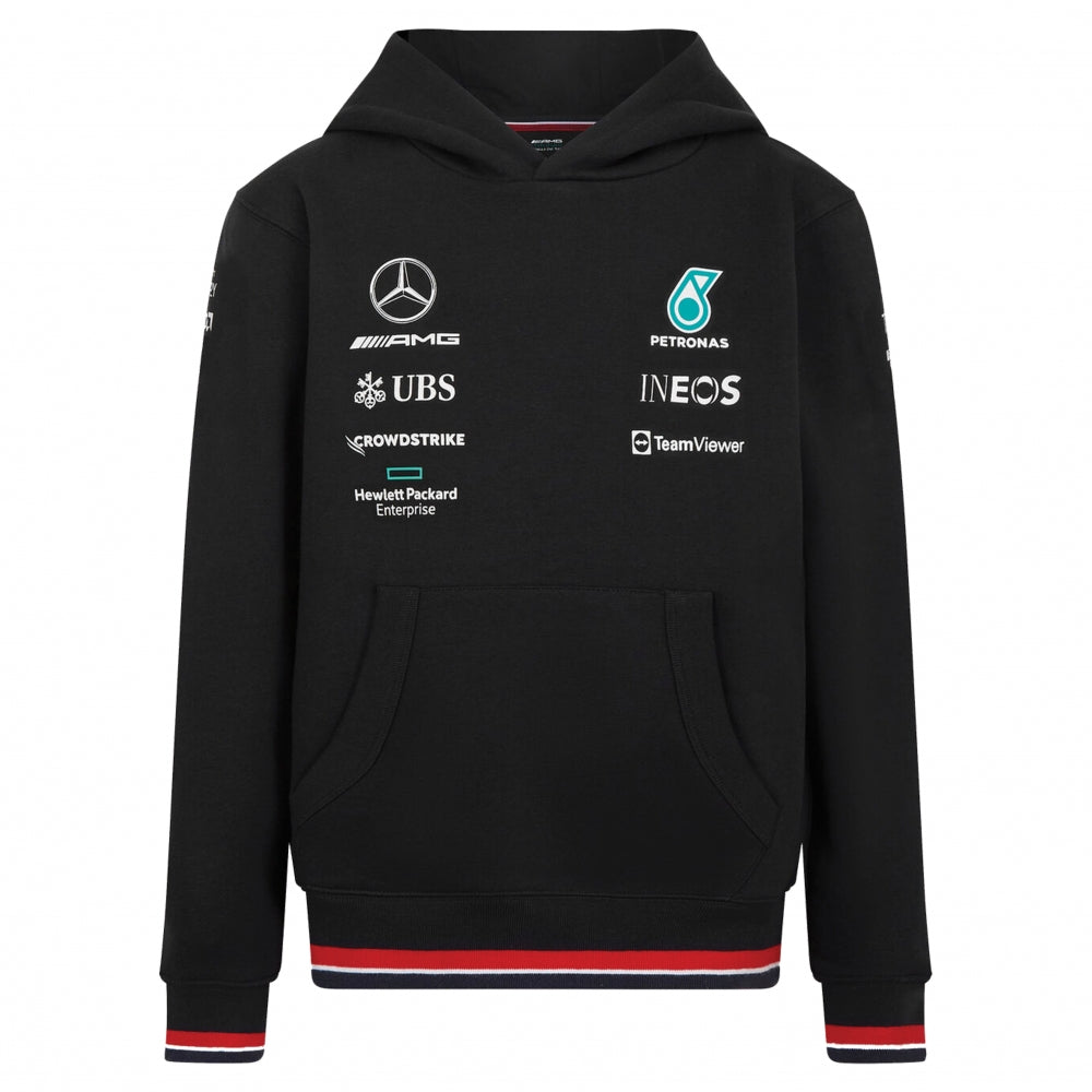 2022 Mercedes Team Hooded Sweat (Black) - Kids_0