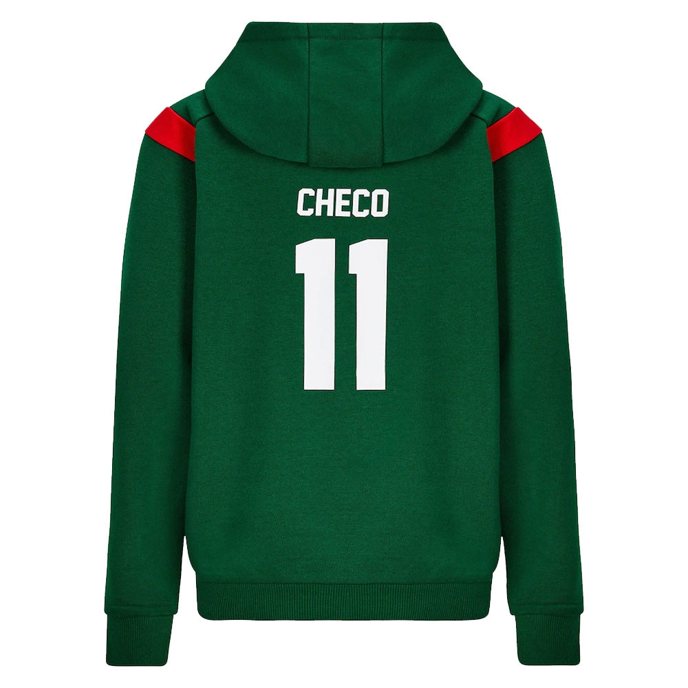 2022 Red Bull Sergio Perez Hooded Sweat (Green) - Kids_1