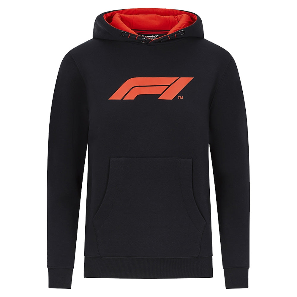 2022 Formula 1 F1 Large Logo Hooded Sweat (Black) - Kids_0