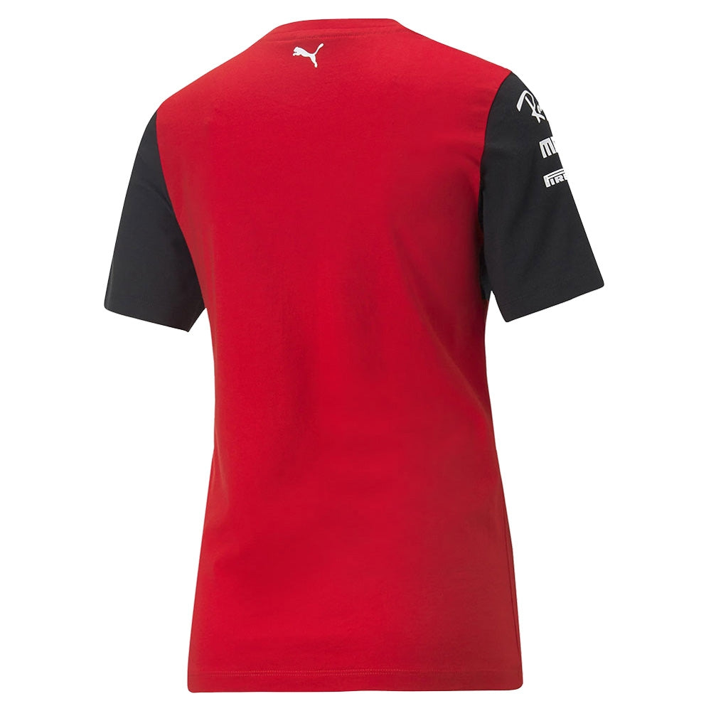 2022 Ferrari Team Tee (Red) - Womens (Your Name)_4