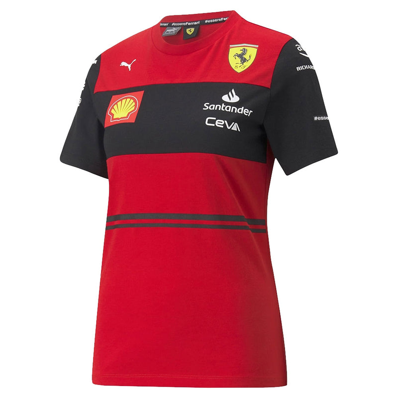 2022 Ferrari Team Tee (Red) - Womens (Your Name)_3