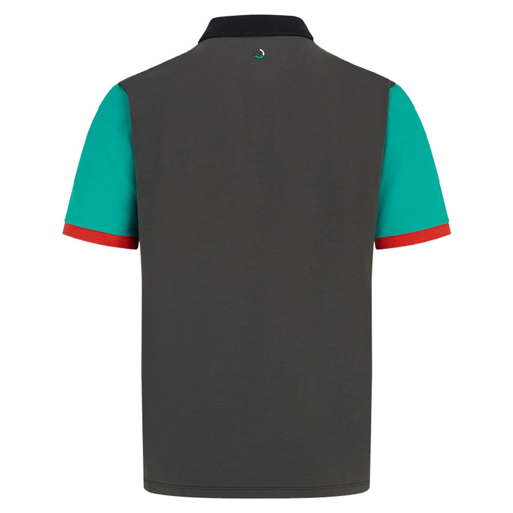 2022 Mercedes FW Colour Black Polo Shirt (Black)_1