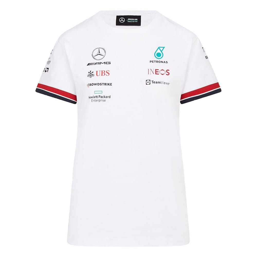 2022 Mercedes Driver Tee (White) - Womens