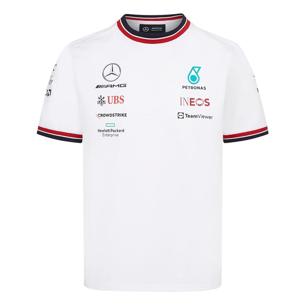 2022 Mercedes Driver Tee (White) - Kids_0