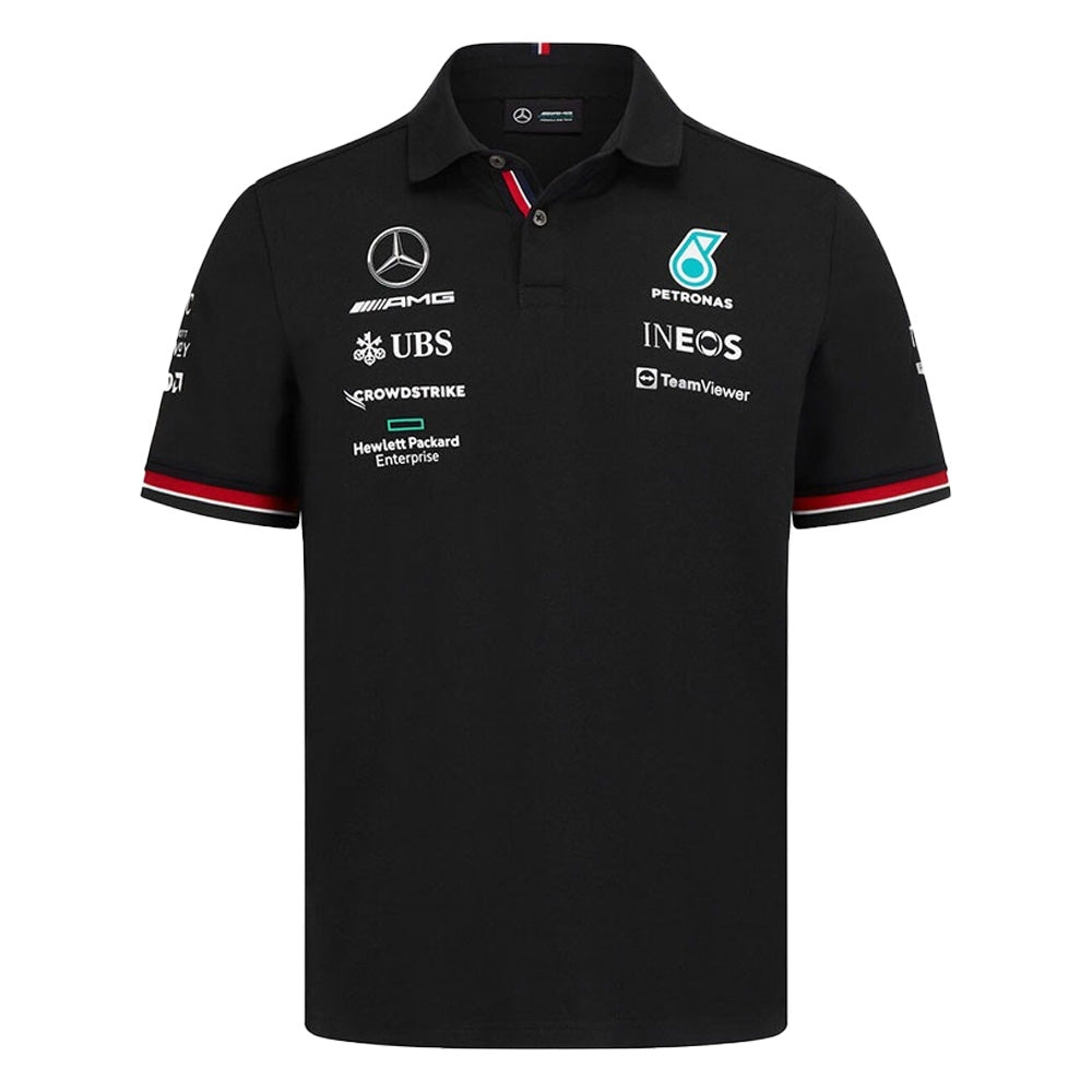2022 Mercedes Team Polo Shirt (Black)_0