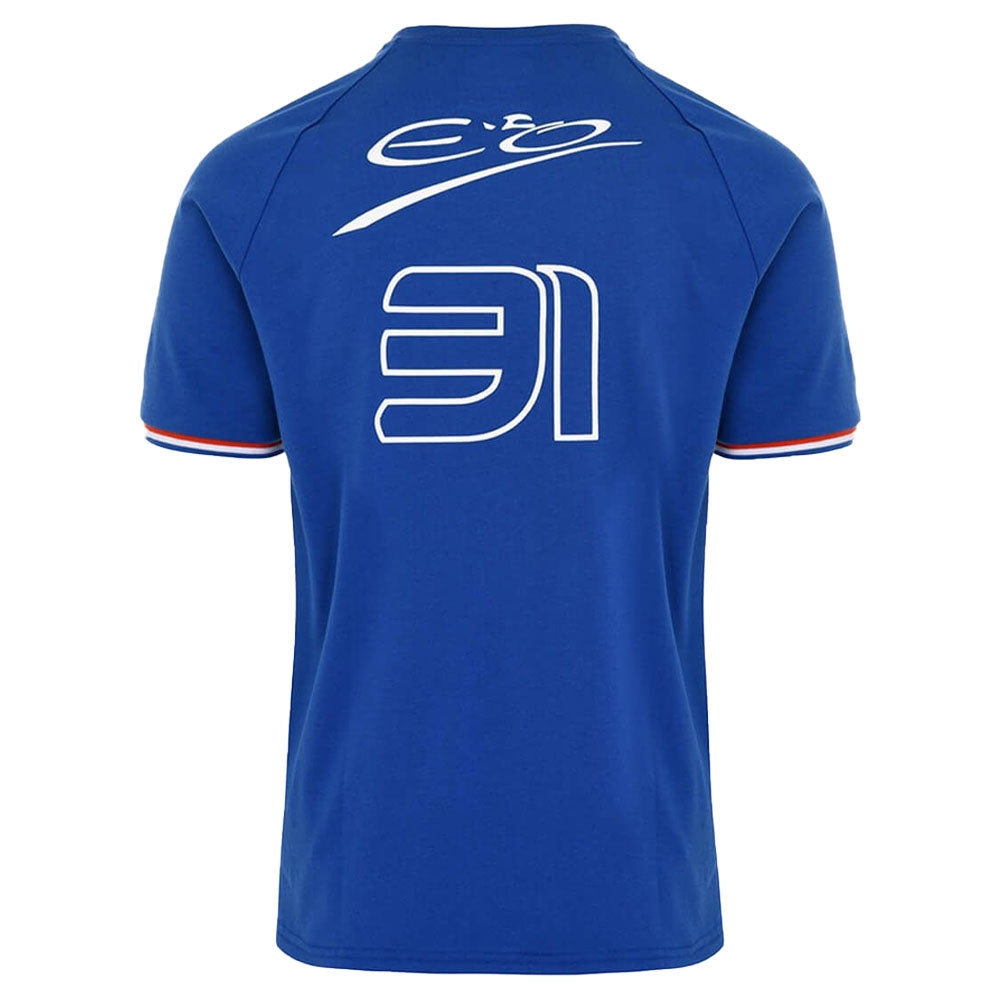 2022 Alpine Team Ocon Fanwear Shirt (Blue)_1