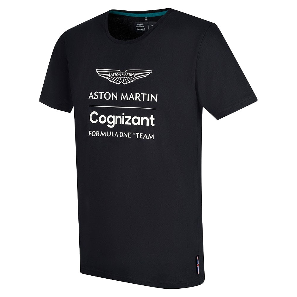 2022 Aston Martin Lifestyle Logo Tee (Black) (Your Name)_3