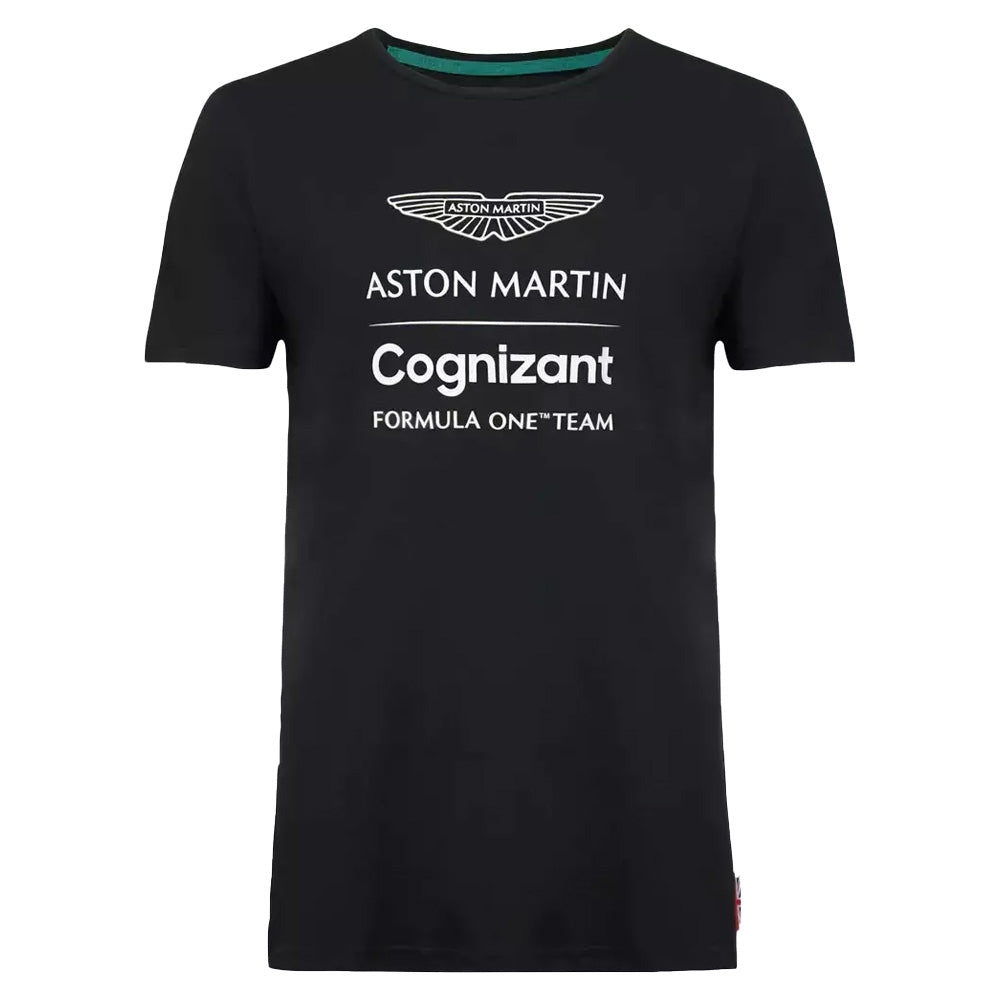 2022 Aston Martin Lifestyle Logo Tee (Black) - Ladies_0