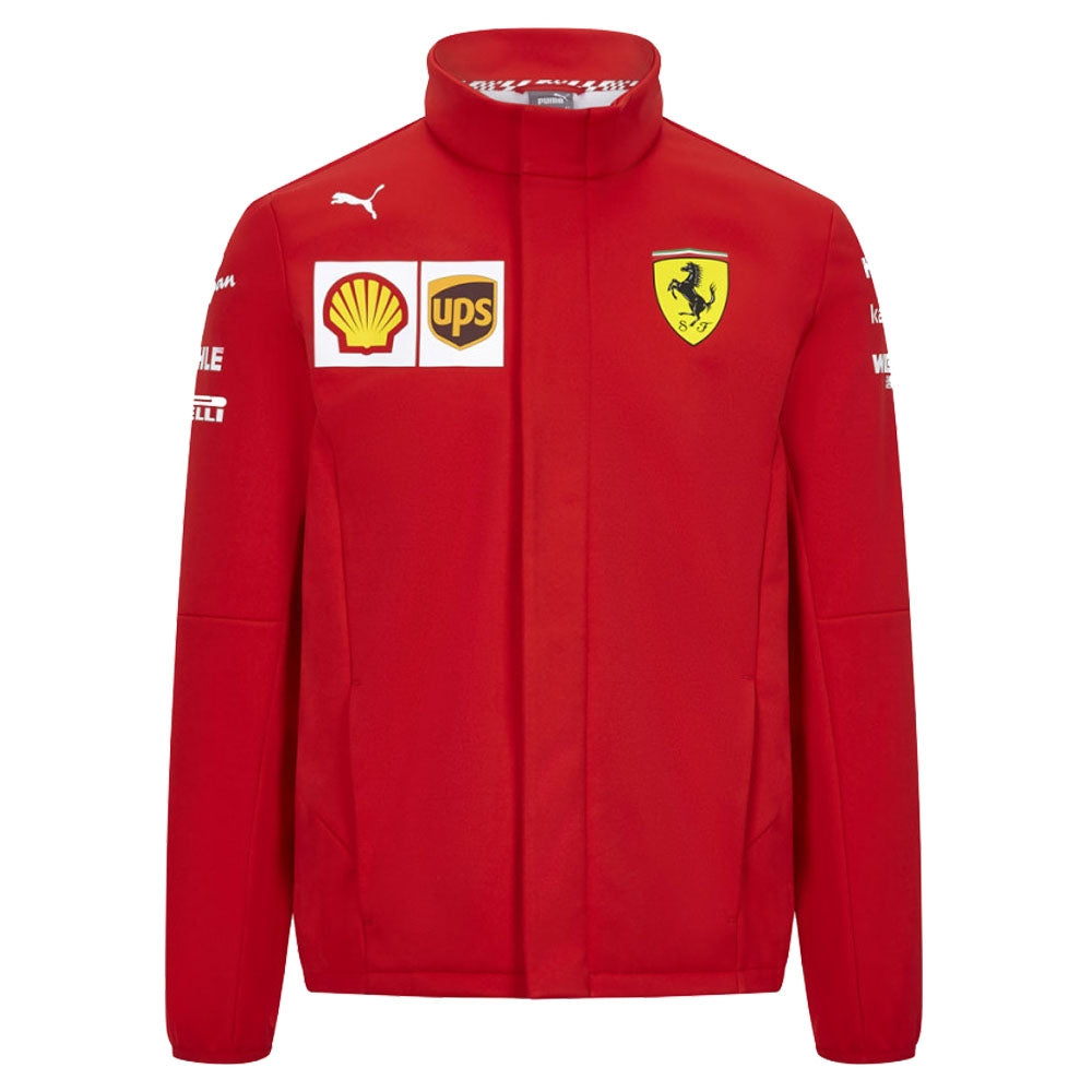 2020 Ferrari Team Softshell Jacket Slim Fit (Red)_0