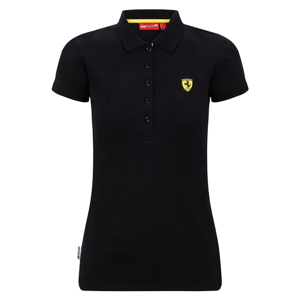 2022 Ferrari Scuderia Classic Polo Black - Womens_0