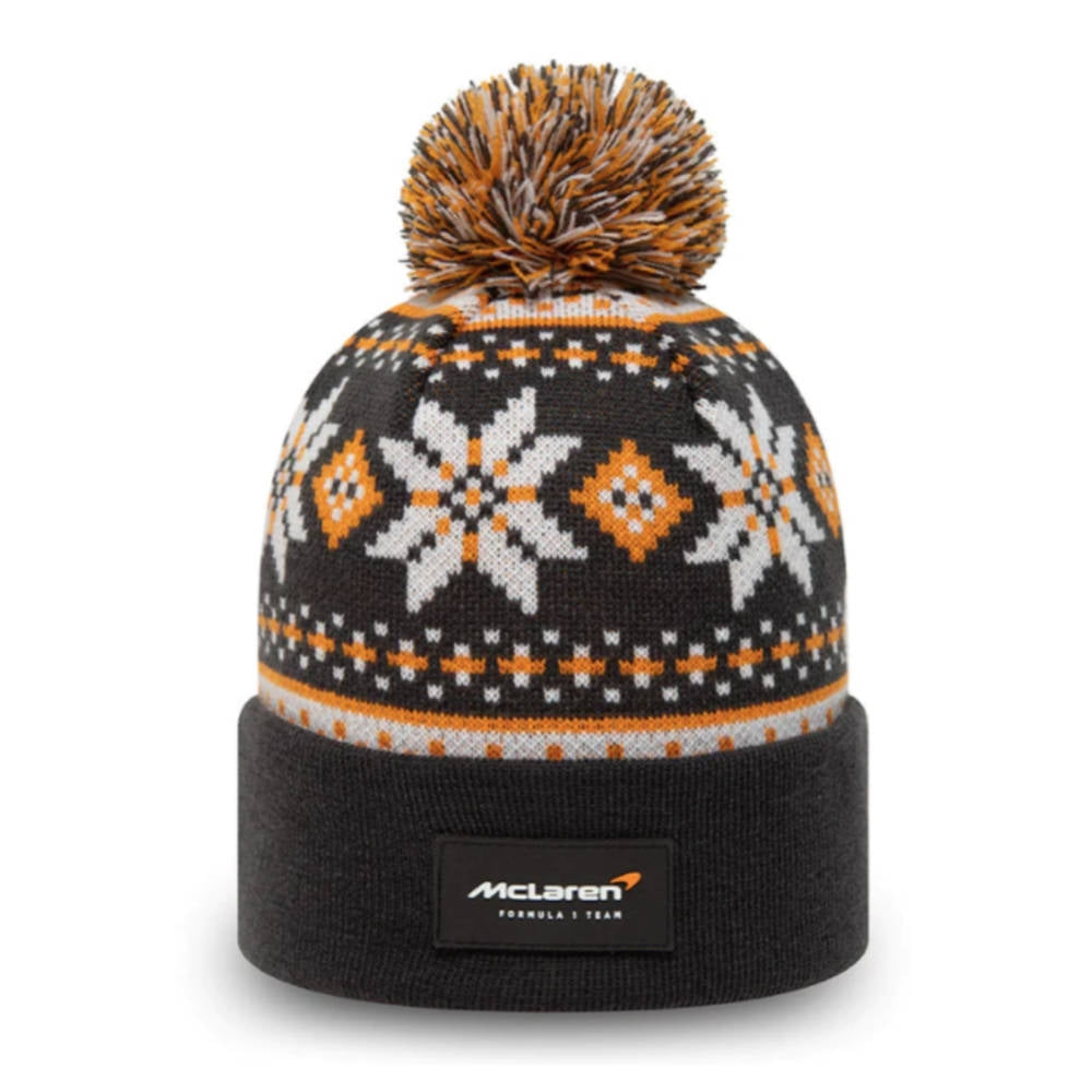 2022 McLaren Snowflake Bobble Beanie_0