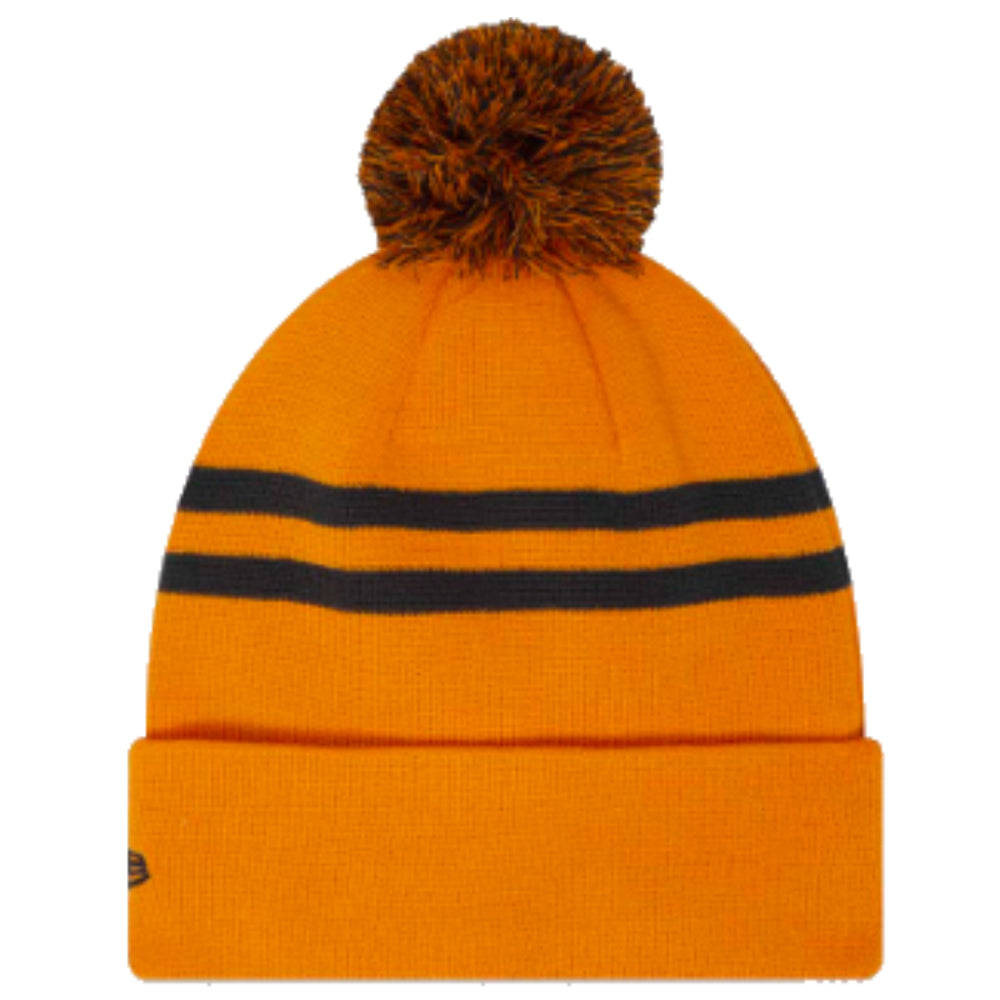 2023 McLaren Essential Cuff Pom Beanie (Papaya)_1