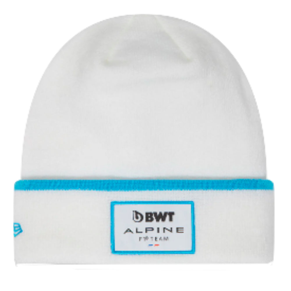 2023 Alpine Team Stripe Cuff Beanie (White)_1