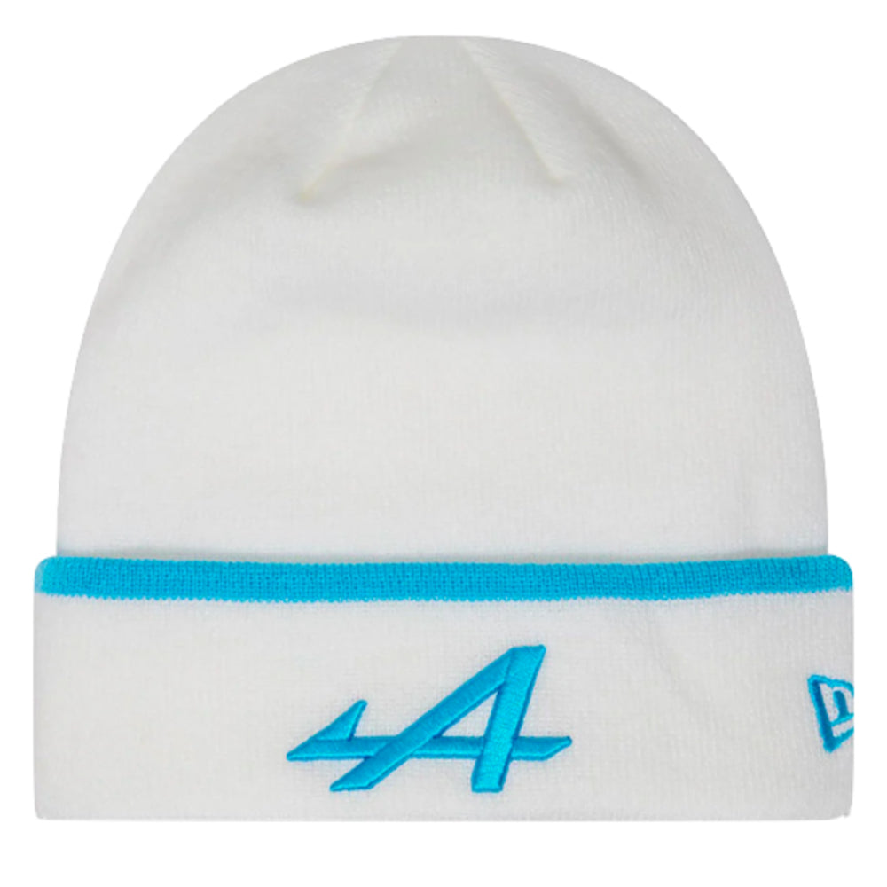 2023 Alpine Team Stripe Cuff Beanie (White)_0