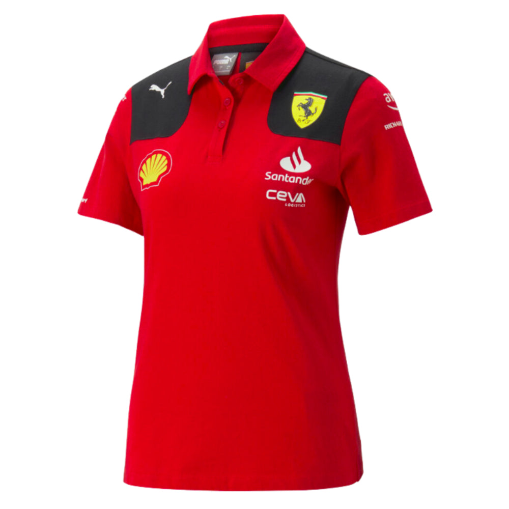 2023 Ferrari Team Polo Shirt (Red) - Ladies_0