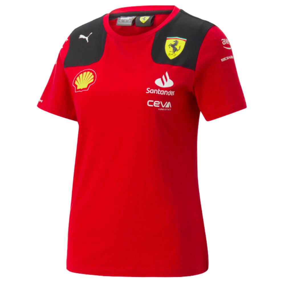 2023 Ferrari Team Tee (Red) - Ladies_0