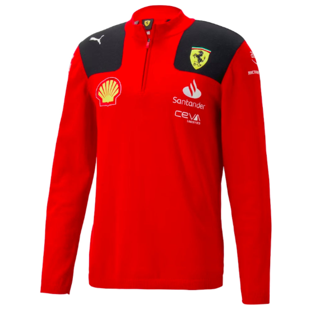 2023 Ferrari Team Half Zip Sweat (Red)_0
