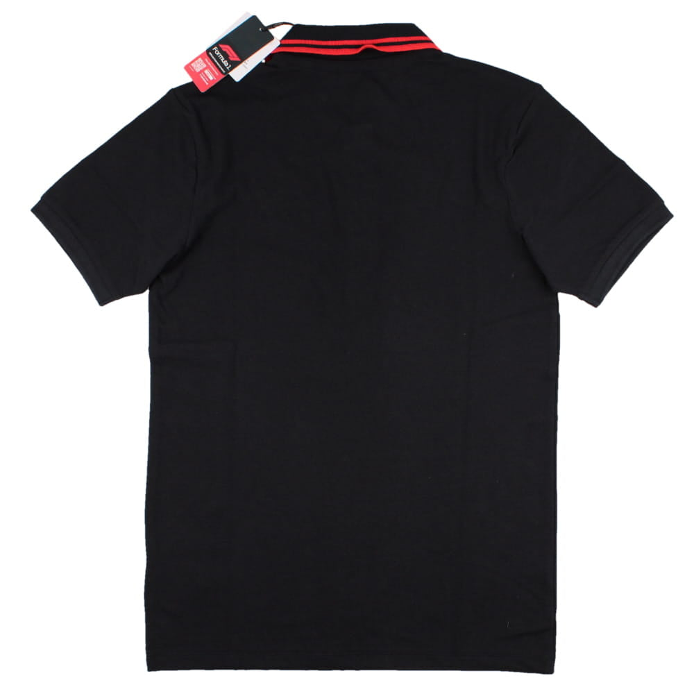 2023 Formula 1 Mens F1 Logo Polo Shirt (Black)_1