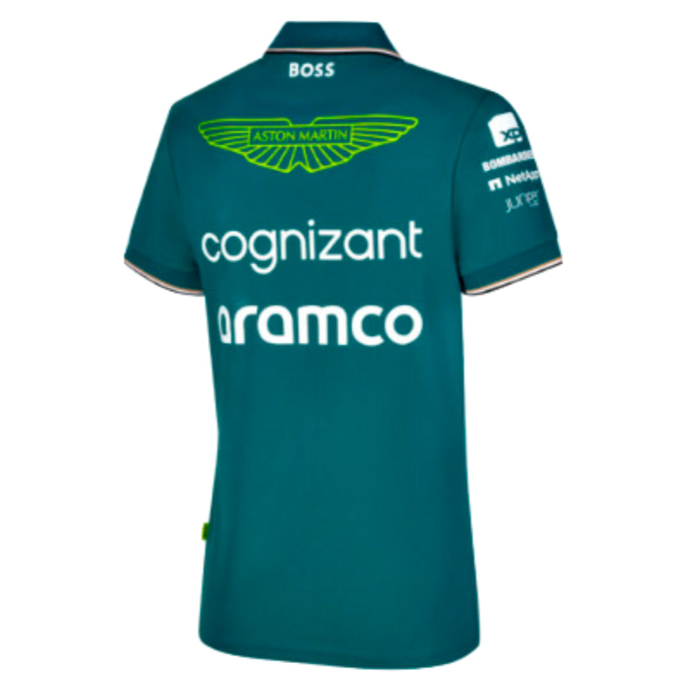 2023 Aston Martin Team Polo Shirt (Green) - Ladies_1