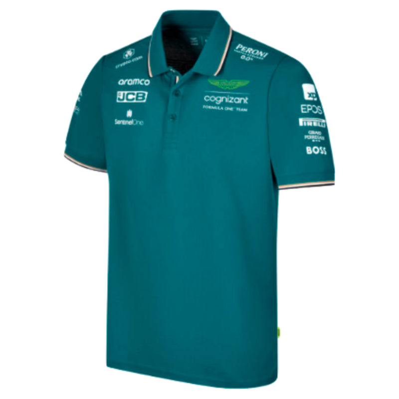 2023 Aston Martin Official Polo Shirt (Green)_0