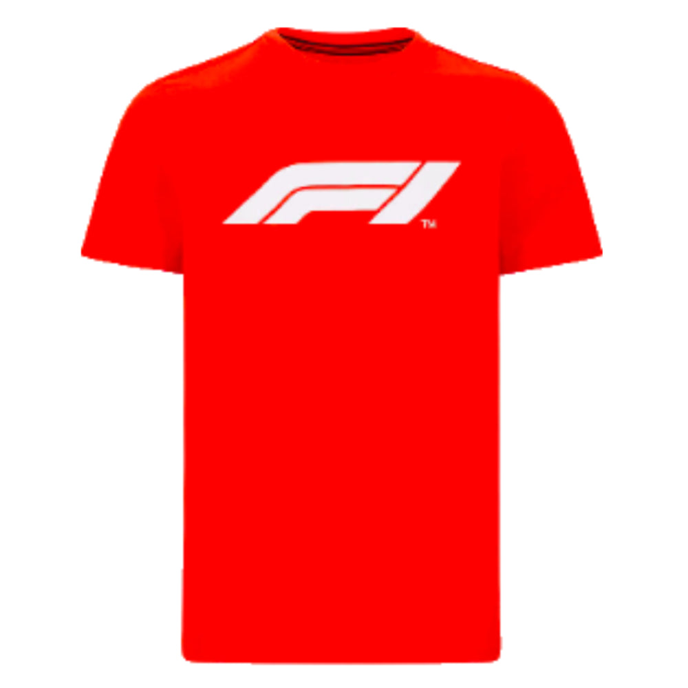 2023 F1 Formula One Mens Large Logo Tee (Red)_0