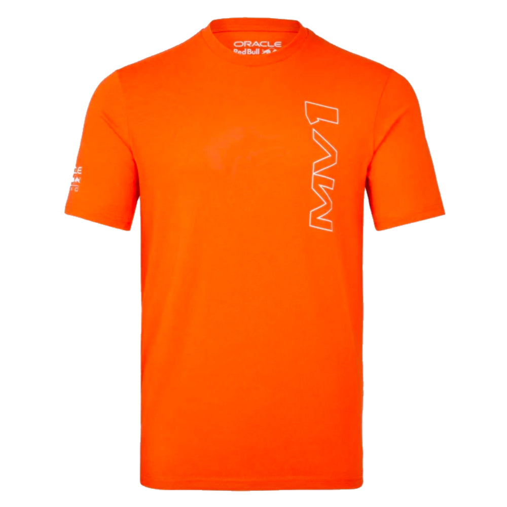 2023 Red Bull Racing Max Verstappen Driver T-Shirt - Exotic Orange_0