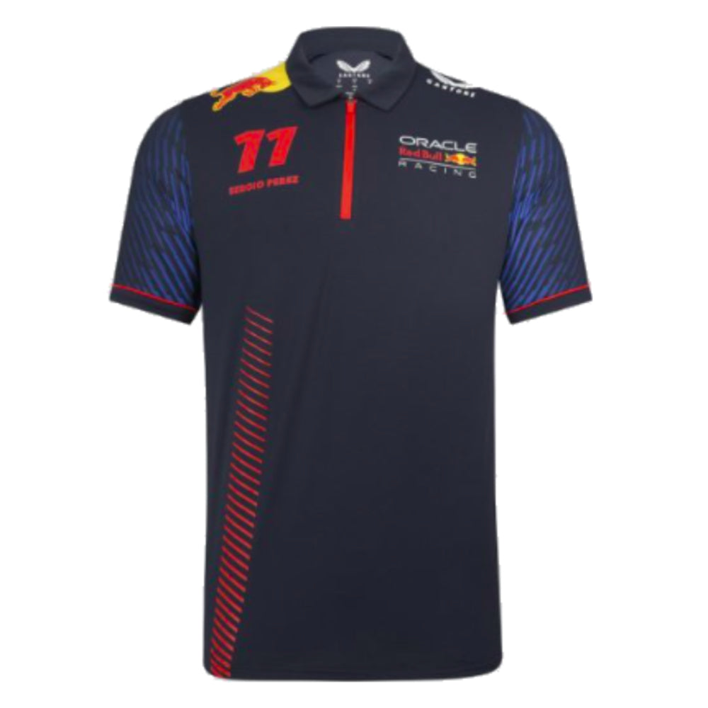 2023 Red Bull Racing Sergio Perez Mens Polo Shirt (Navy)_0