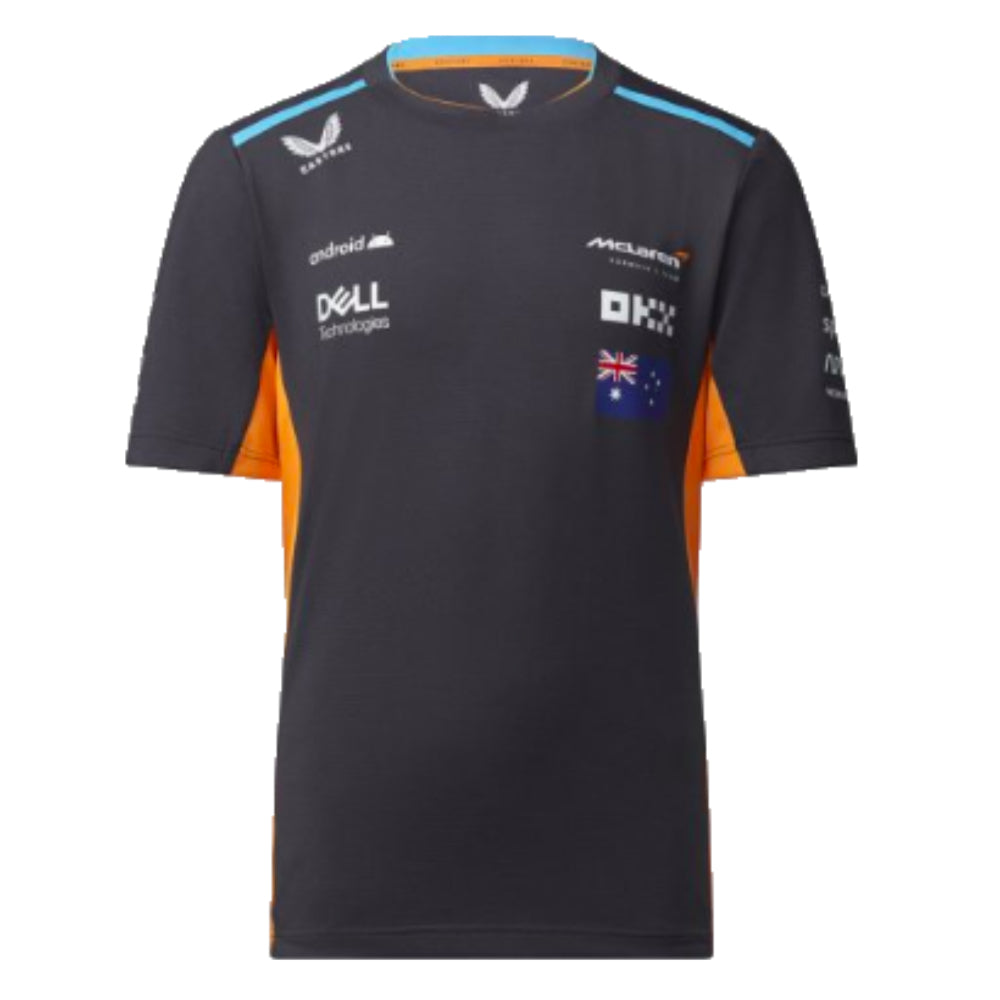 2023 McLaren Oscar Piastri Set Up T-Shirt - Kids (Autumn Glory)_0