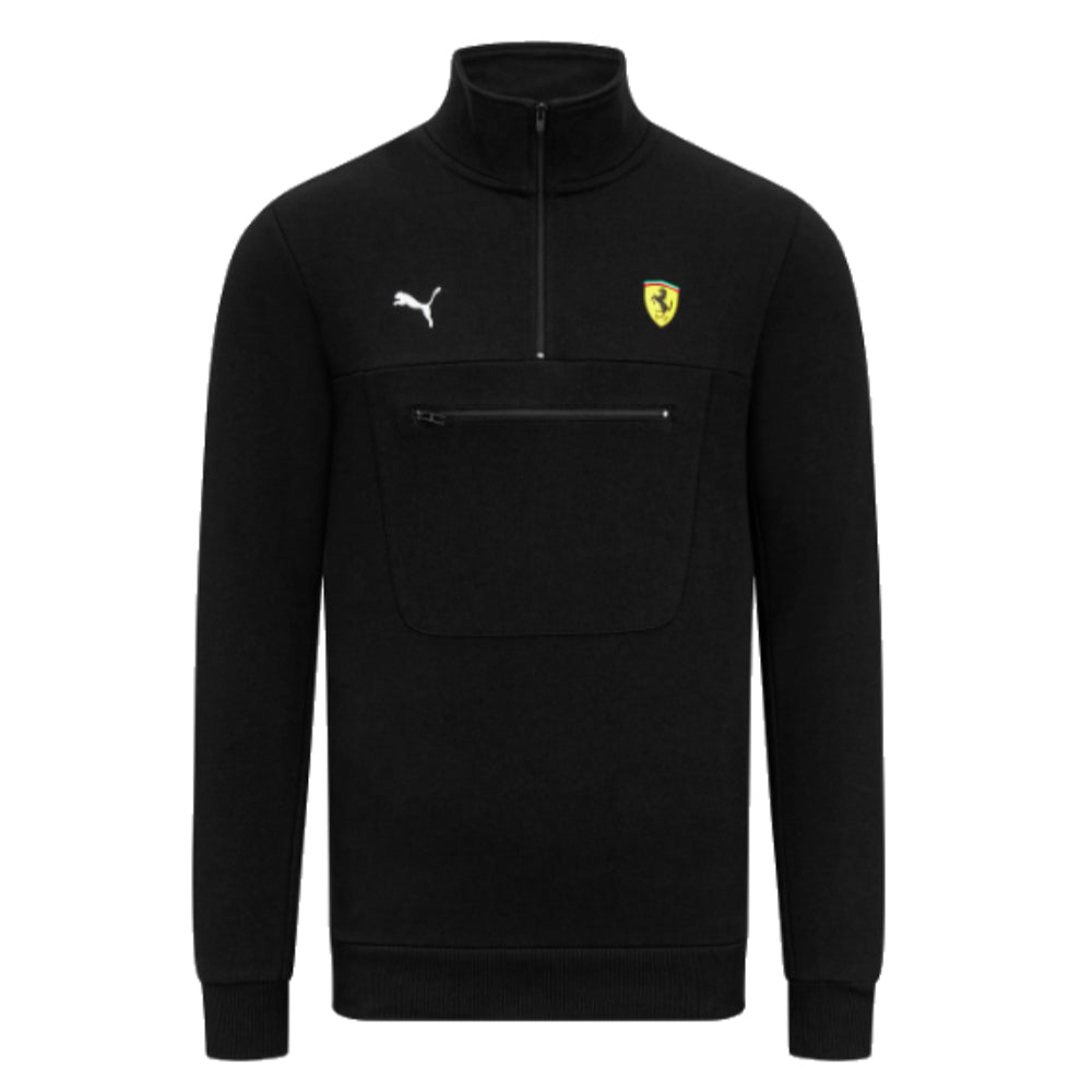 2023 Ferrari Fanwear Half Zip Sweat (Black)_0