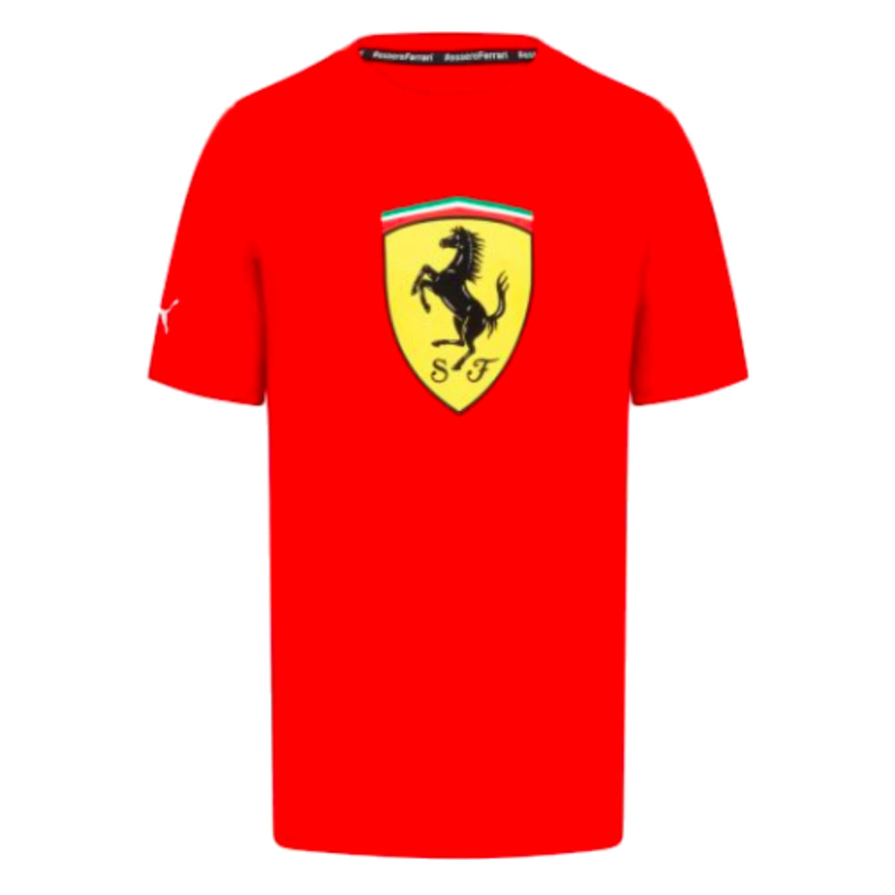 2023 Ferrari Fanwear Big Shield Tee (Red)_0