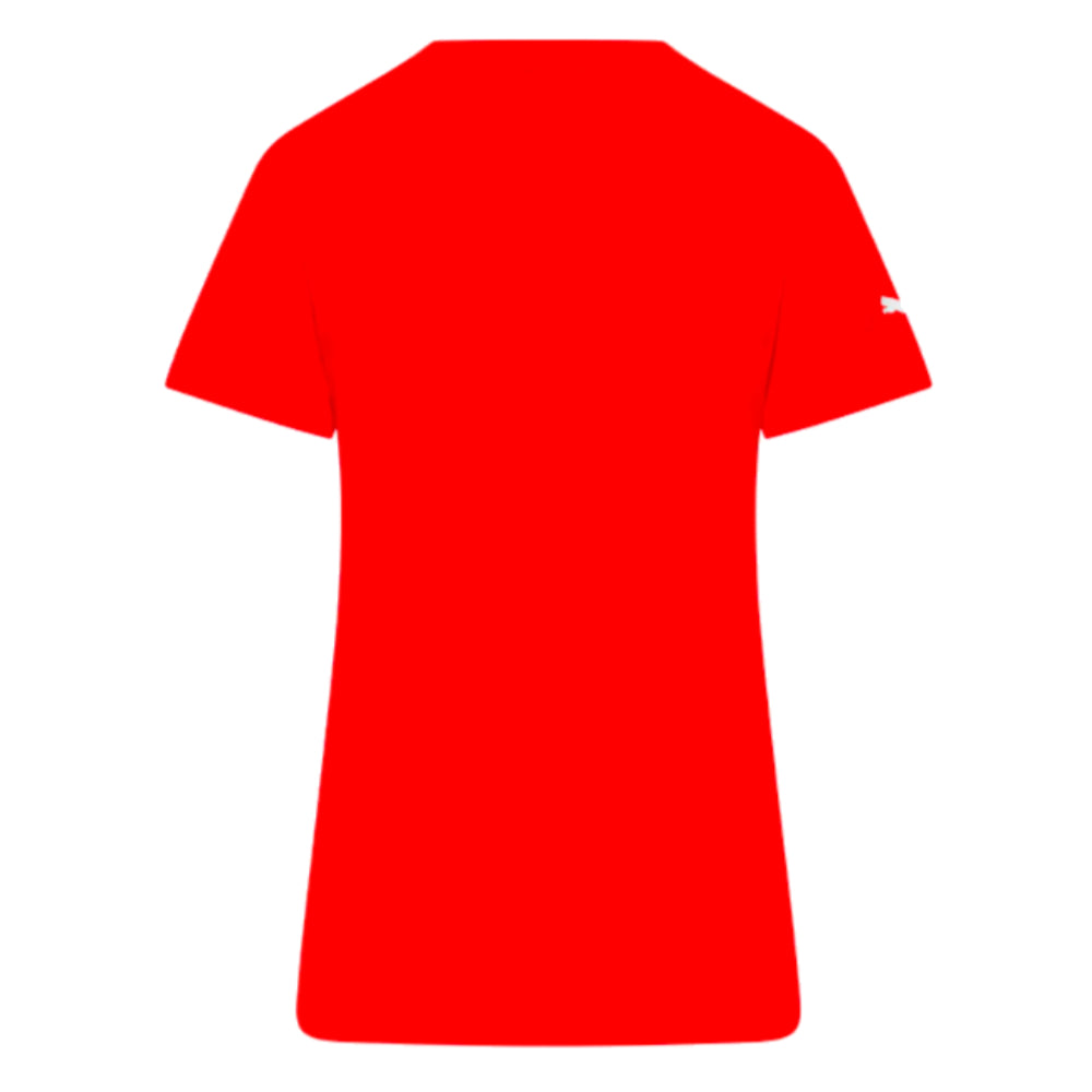 2023 Ferrari Fanwear Big Shield Tee (Red) - Ladies_1