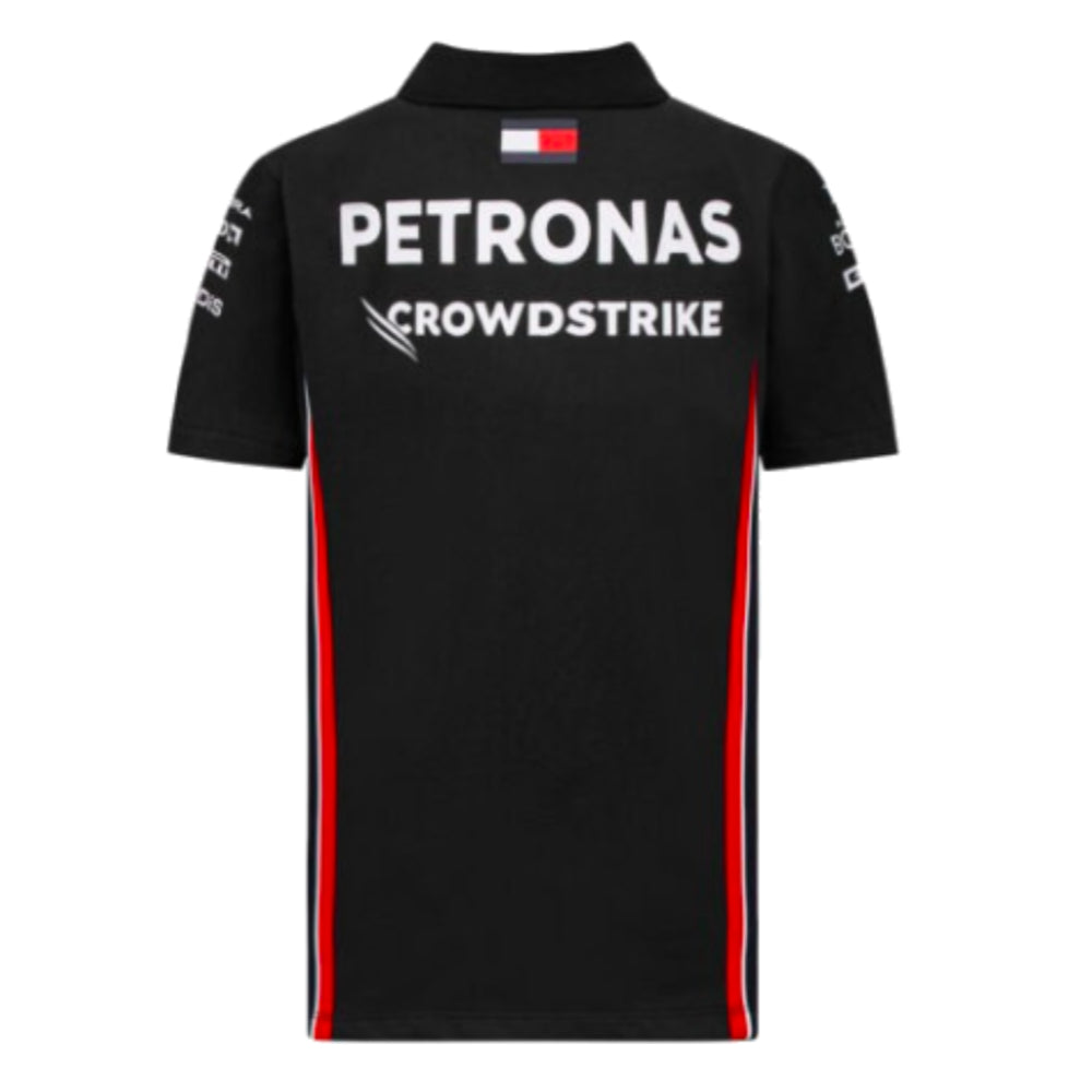 2023 Mercedes-AMG Petronas Team Polo Shirt (Black) - Kids_1