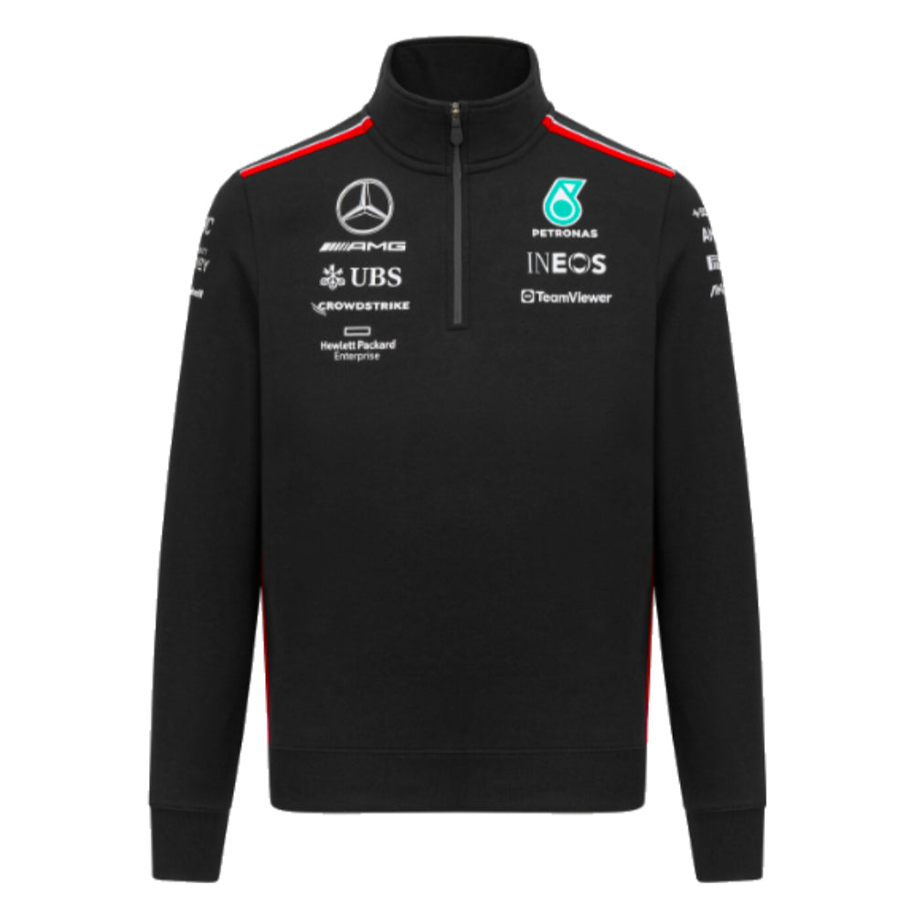 2023 Mercedes-AMG Petronas Half Zip Sweatshirt (Black)_0