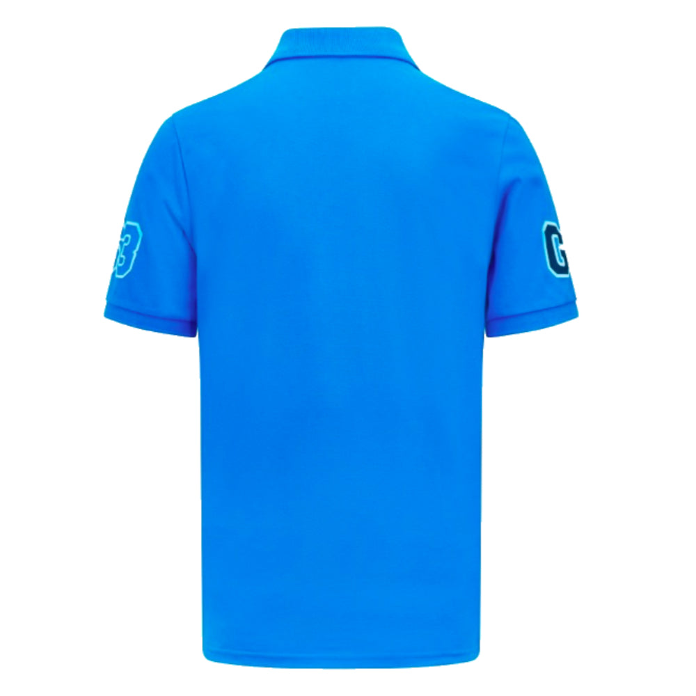 2023 Mercedes George Russell Polo Shirt (Blue)_1