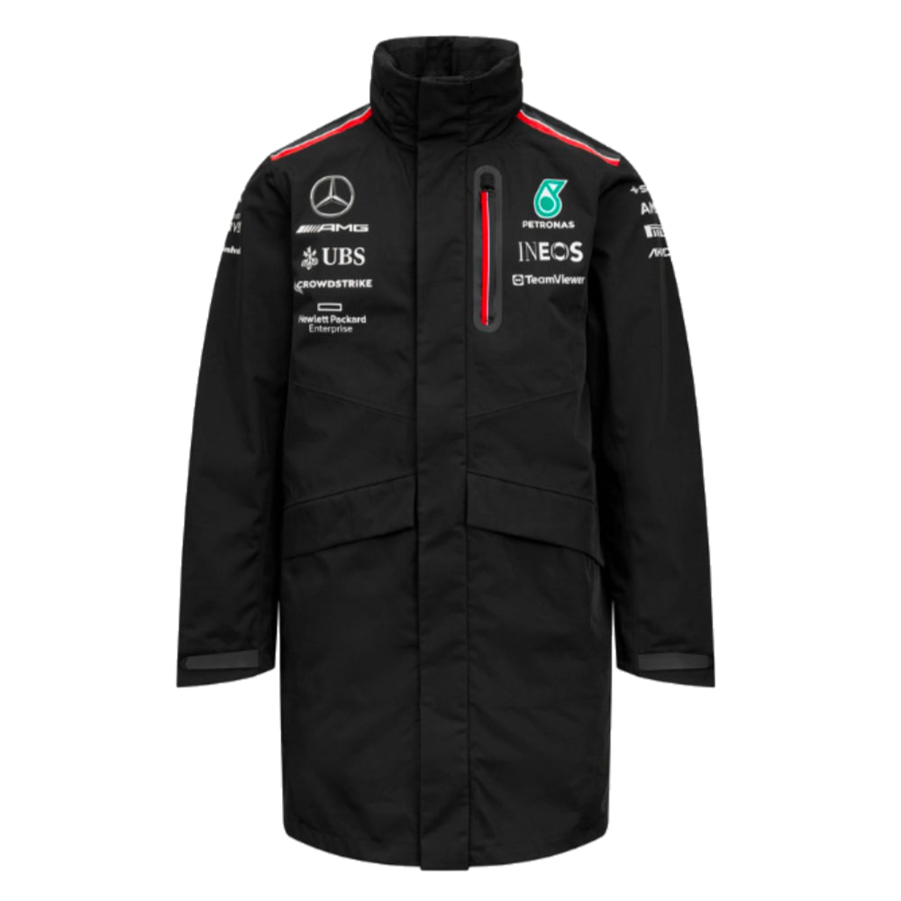 2023 Mercedes AMG Petronas Team Rain Jacket (Black)_0
