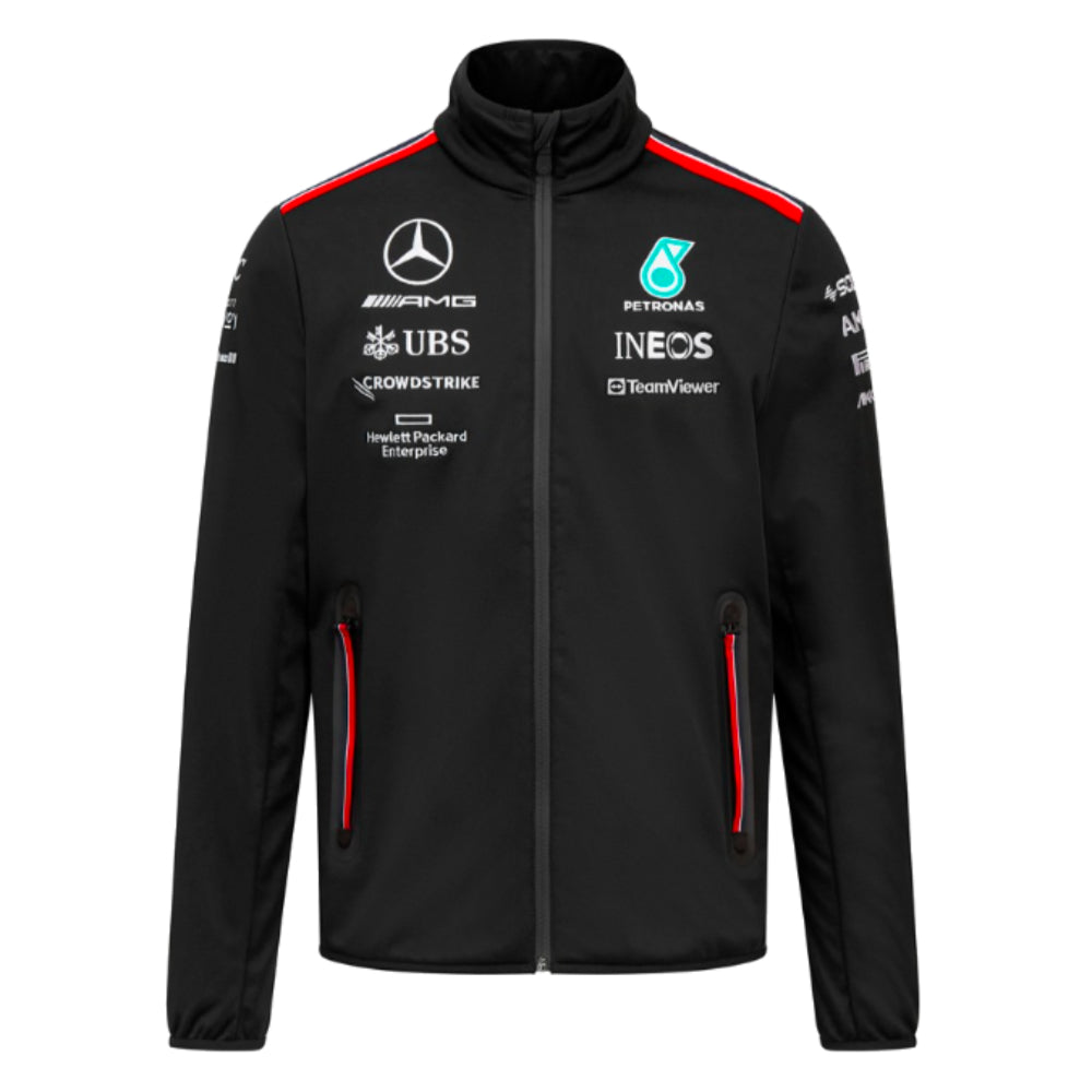 2023 Mercedes Team Softshell Jacket (Black)_0