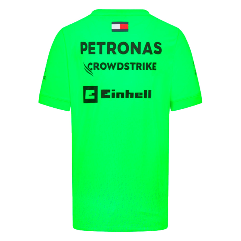 2023 Mercedes Team Set Up T-Shirt (Volt Green)_1