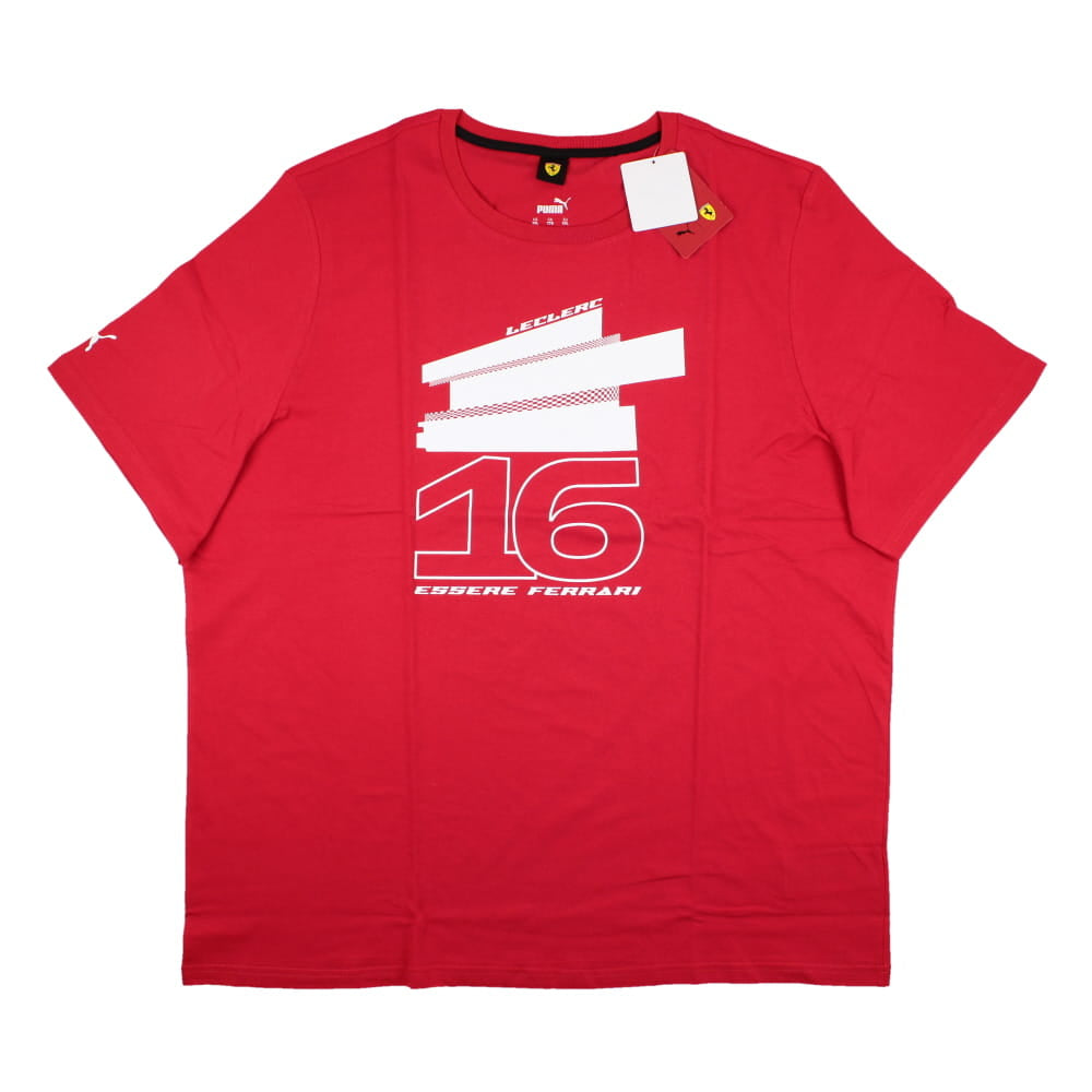 2023 Ferrari Fanwear Drivers Tee LeClerc #16 (Red)_0