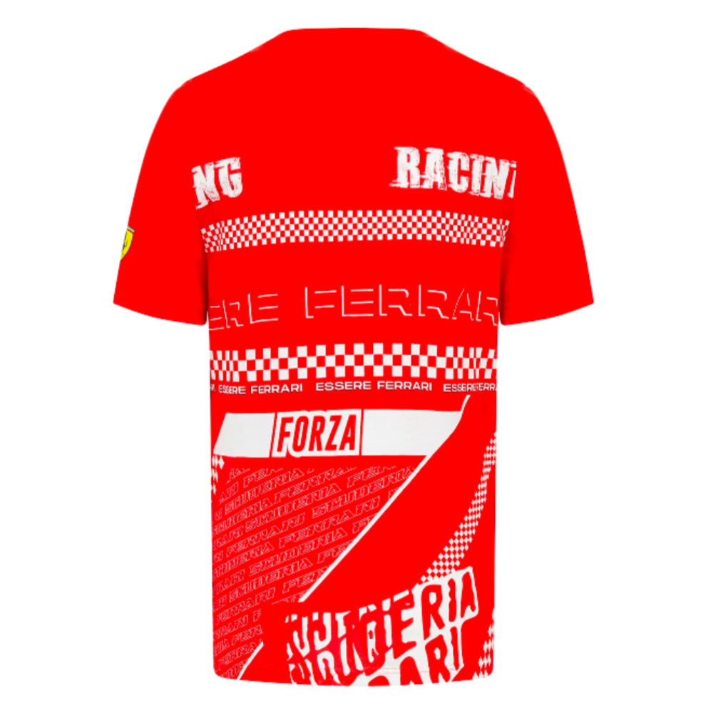 2023 Ferrari Fanwear Graphic Tee (Red)_1