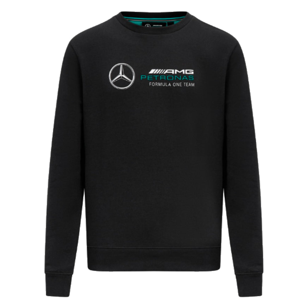 2023 Mercedes Mens Logo Crew Sweat (Black)_0