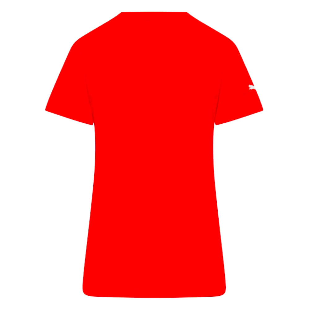 2023 Ferrari Scuderia Fanwear Big Shield Tee (Red) - Ladies_1