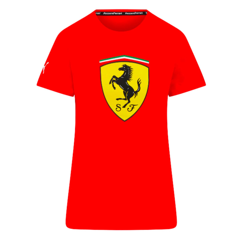 2023 Ferrari Scuderia Fanwear Big Shield Tee (Red) - Ladies_0