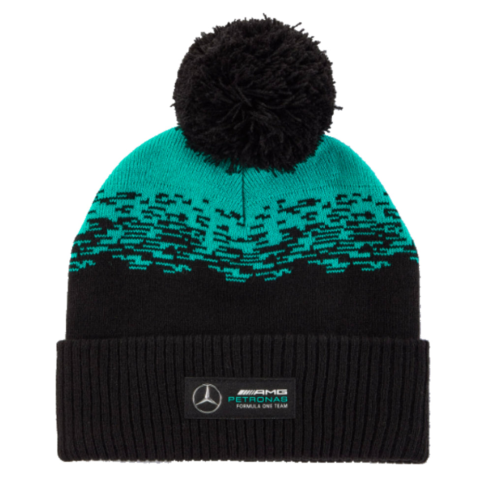 2023 Mercedes Bobble Beanie (Black)_0