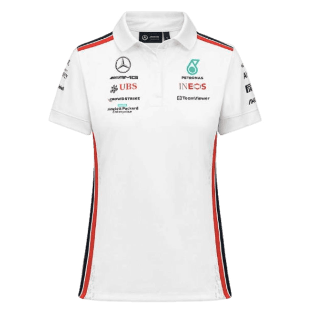 2023 Mercedes-AMG Team Polo Shirt (White) - Ladies_0
