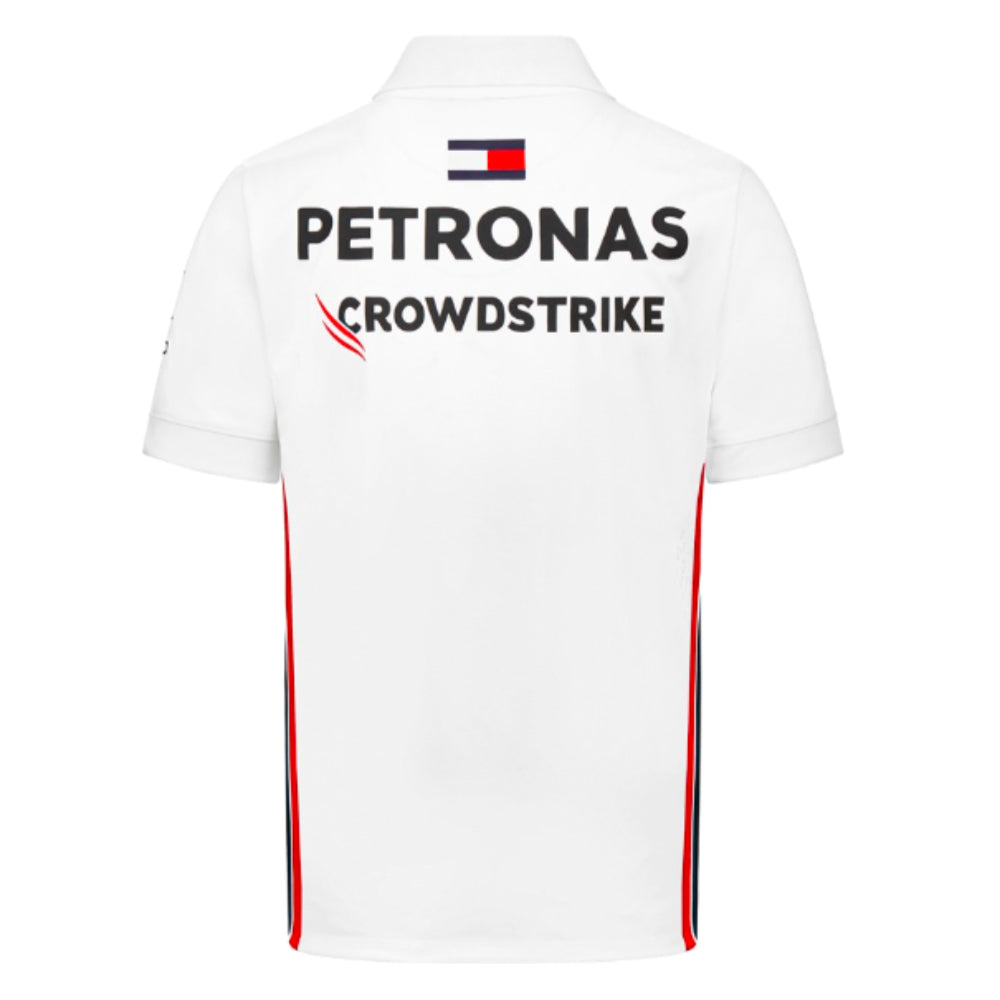 2023 Mercedes AMG Petronas Mens Team Polo Shirt (White)_1