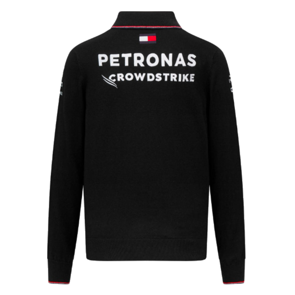 2023 Mercedes Long Sleeve Knitted Polo Shirt (Black)_1